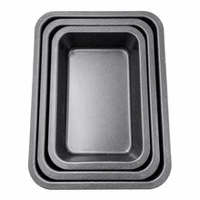 3-Piece Durable Bakeware for Cakes, Brownies & Baking Multi-Size Square Baking Pan Set