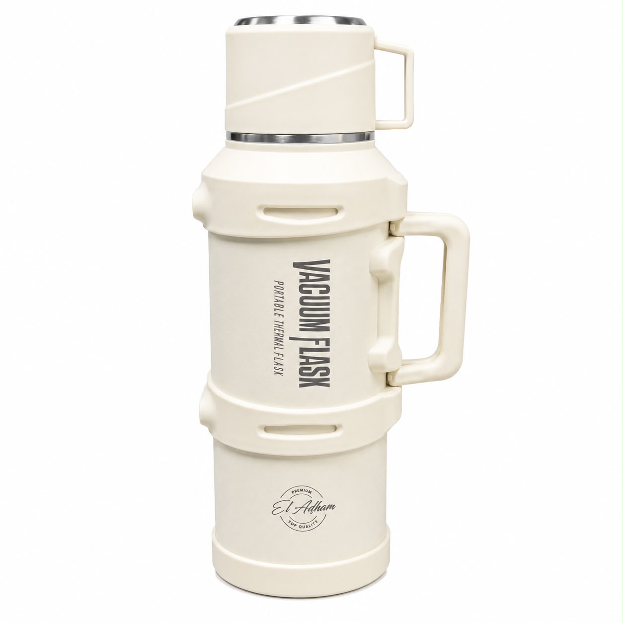 Intelligent Temperature Display Thermos Flask - 2000ML - White