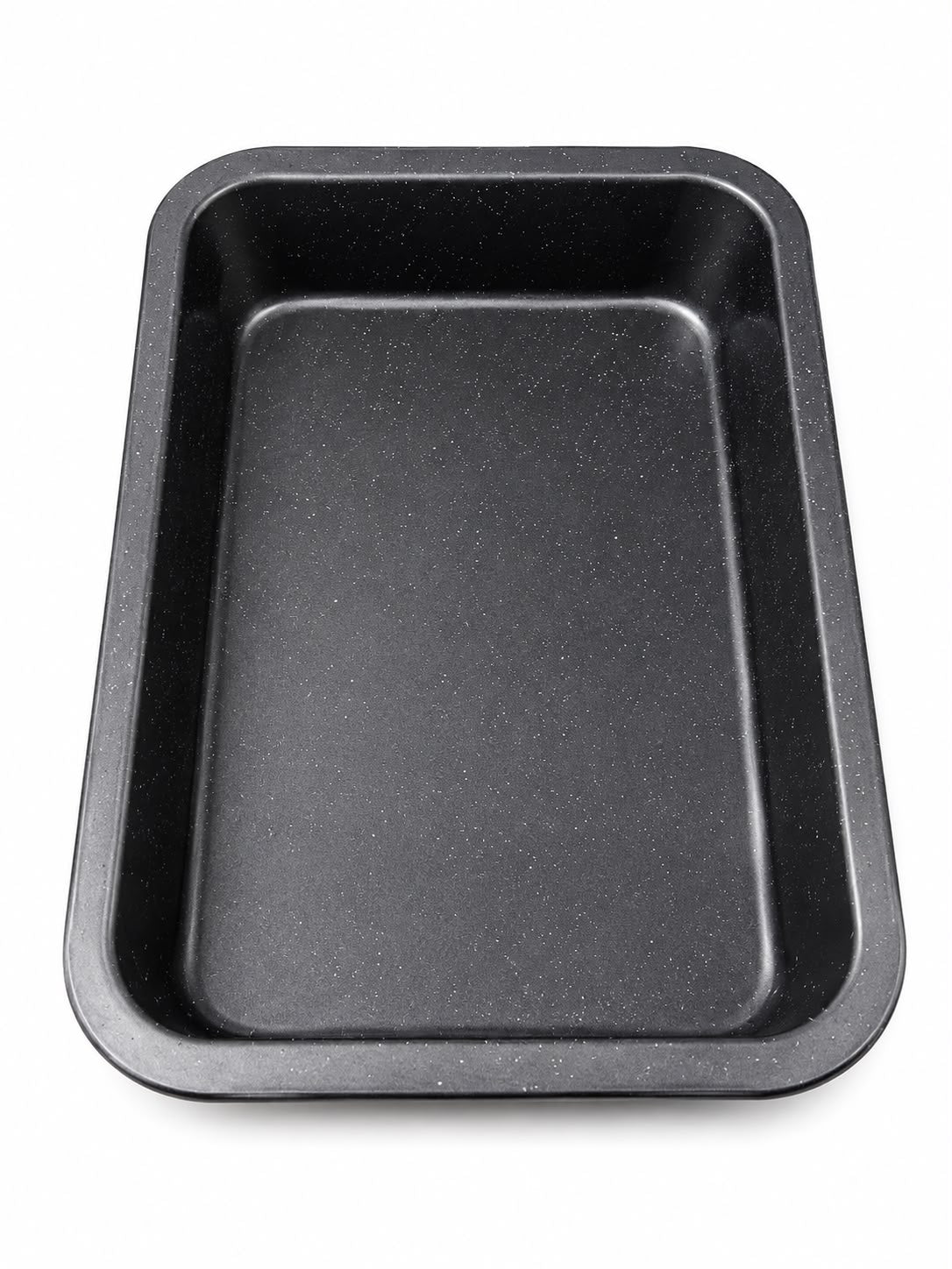 14-Inch Deep Baking Pan – Black Speckled Finish