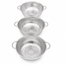 Stainless Steel Round Colander with Dual Handles – Kitchen Strainer for Fruits, Vegetables, Pasta & Rice