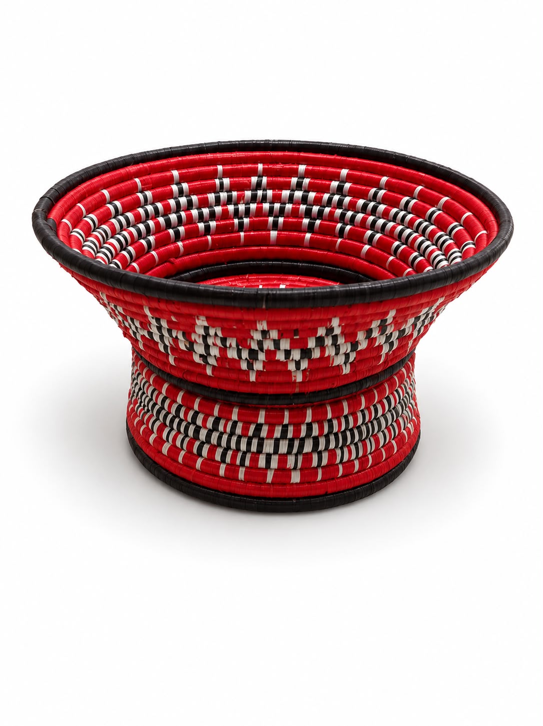 Traditional Candy Holders Red-White-Black Large 8"