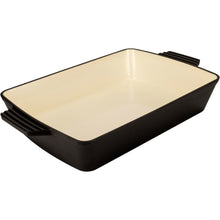 Enameled Rectangle Cast Iron Roaster Casserole Pan - 3.5L - 12.8"