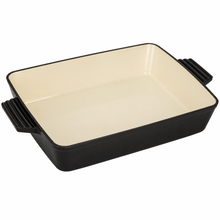 Enameled Rectangle Cast Iron Roaster Casserole Pan - 3.5L - 12.8"