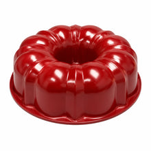 10.5-Inch Fluted Tube Cake Pan – Red & Black