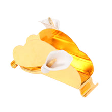 Luxury Gold Tissue Holder Gold with Calla Lily Accents