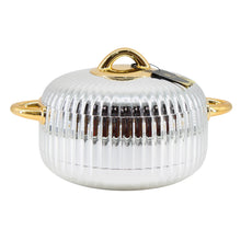 Luxury Gold-Trim Stainless Steel Insulated Casserole Food Warmer Set