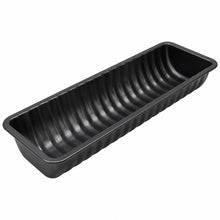 Rectangular Ribbed Loaf & Cake Baking Pan – Long Narrow Bread Mold for Loaves, Cakes & Desserts, Black