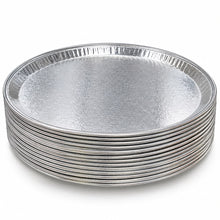 50-Pack 16-Inch Round Aluminum Serving Trays – Disposable Silver Party & Catering Platters
