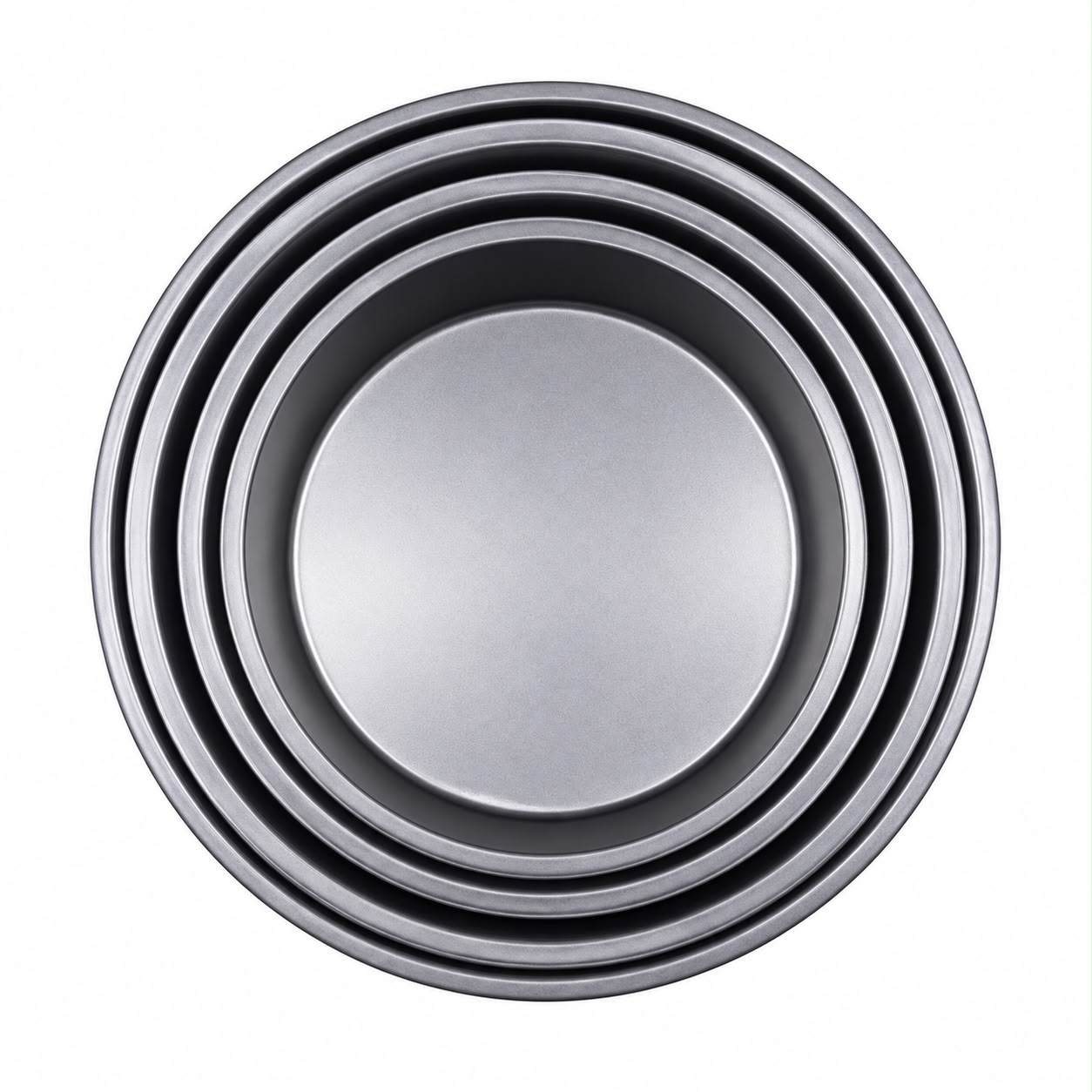 5-Piece Non-Stick Round Baking Pan Set – Multi-Size Cake, Pizza & Dessert Bakeware(12,11,1025,9.5,8.75 INCHES)