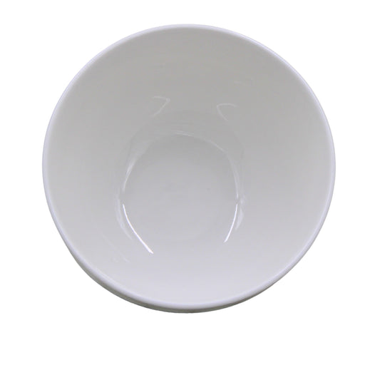 Set of 6 - Minimalist Embossed White Ceramic Bowl - 5.12" x 2.76"