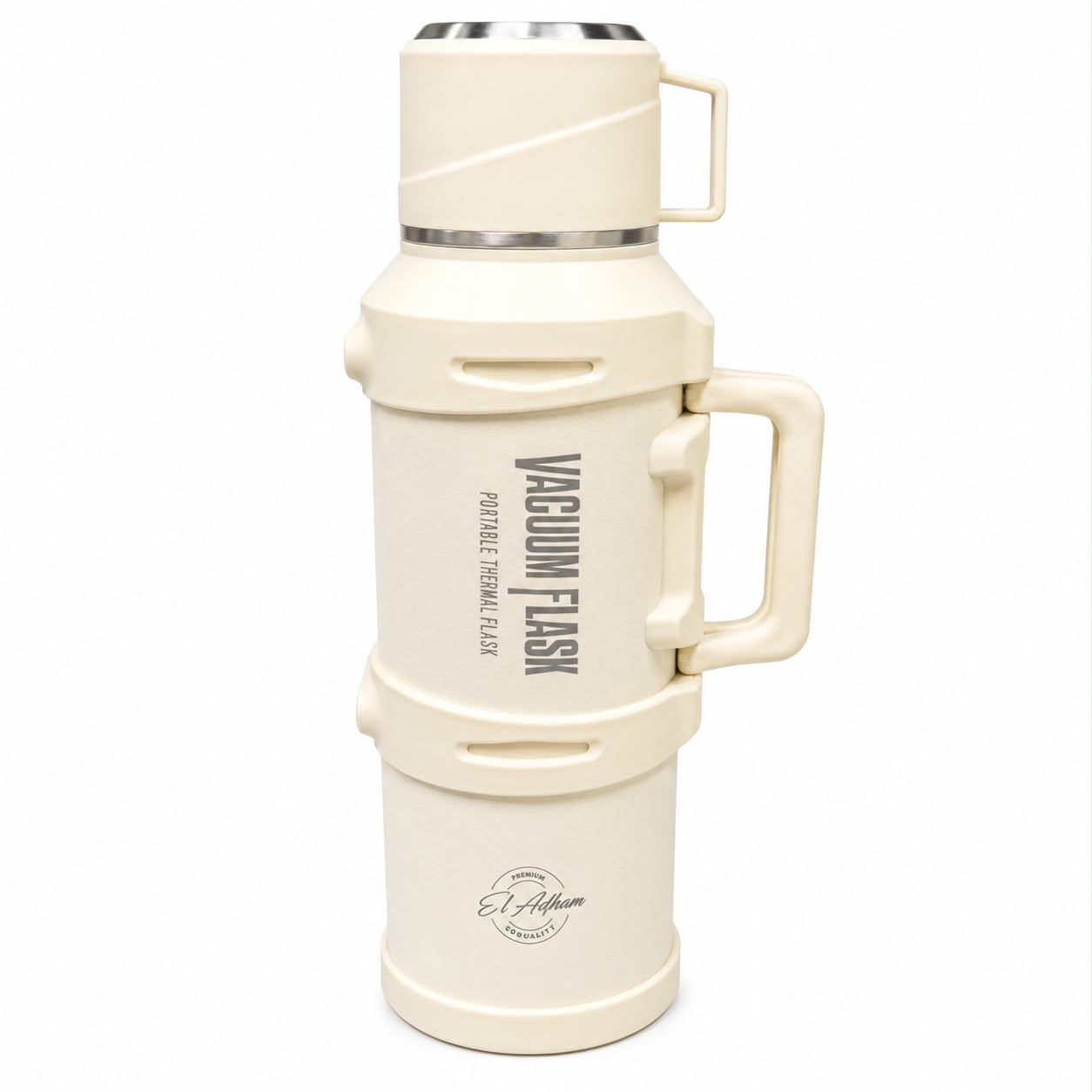 Intelligent Temperature Display Thermos Flask - 4000ML - White