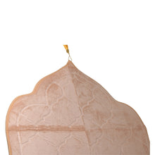 Beige Premium Velvet Muslim Prayer Rug