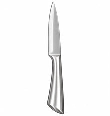 PRO SERIES Medium Stainless Steel Kitchen Knife with Sculpted Metal Handle – 9.5 Inch