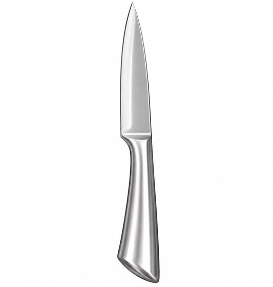 PRO SERIES Medium Stainless Steel Kitchen Knife with Sculpted Metal Handle – 9.5 Inch