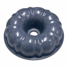 Round Tube Cake Mold with Center Chimney, Gray-Fluted Bundt Cake Pan Large sized
