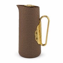 Arabic Modern Contemporary Vaccum Flask 1.0L - Brown